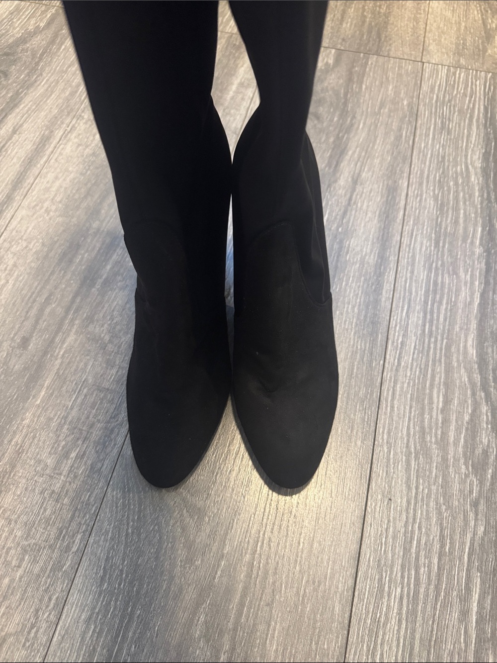 Charles by Charles David Black Over-the-Knee Tie-Back Stretch Boots - Picture 5 of 5